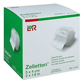 ZELLETTEN Tupfer 4x5 cm unsteril Rolle 300 St