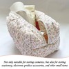 2 Pieces Of Flower Storage Bag, Women'S Makeup Bag, Soft