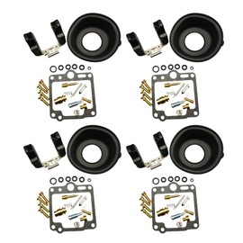 4 set Carburetor repair Kit Float Pin Diaphragm Fit for YAMAHA FJ1200 1986-1987 FJ1100 1984-1985