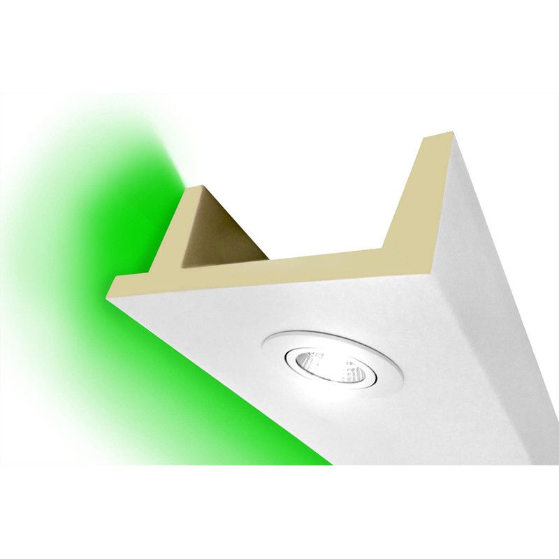 HEXIM LED Stucco Moulding Pattern – Indirect Lighting with Ceiling