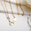 Bohemia Sun and Moon Layered Choker Necklace Crescent Moon Necklace