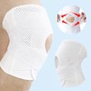 Fockety Patella Knee Support, Breathable White Soft Knee Support V-Shaped