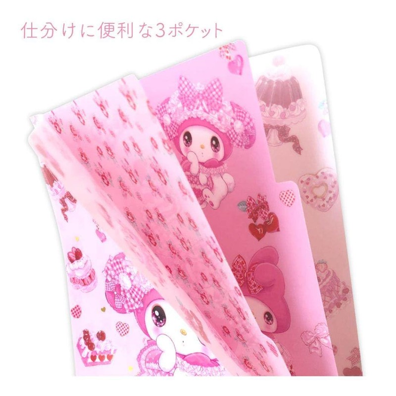 My Melody [Pocket File] 3 Pocket A5 Clear File Sanrio