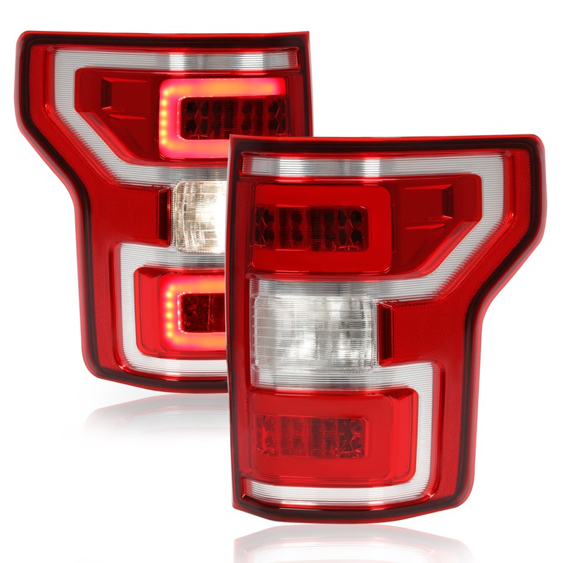 KUAFU Pair LED Tail Light Compatible with 2018-2020 Ford F-150