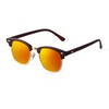 VIA LEECA Semi Rimless Sunglasses for Men and Women Glass