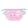 myu-kurudori-mi- Lunch Drawstring bag (Checked)