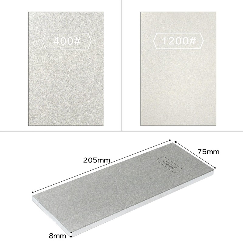Double-sided Diamond Sharpening Stone Set – Coarse 400 & Fine