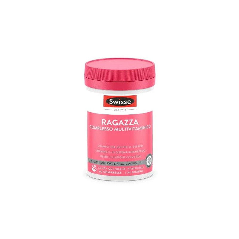 SWISSE Ultivit- Multivitaminico Ragazza con Zinco e Vitamine per Riduzione