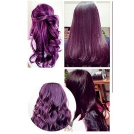 Morado- Shampoo Tinte Instantaneo Para Cabello Cubre Canas Natural Jengibre 500Ml - Champú Instant Hair Color Para Teñir El Cabello 3 En 1 Coloración 