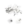 Plastic Angle Bracket 60 Pcs Angle Backplate Stops Right Angle