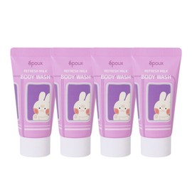 (4) Epoo Refresh Travel Milk Body Wash 50ml Minis. Portable. Toiletries. Amenities - Basic Product / (4개)에뿌 리프레시 여행용 밀크 바디워시 50ml 미니스.휴대용.세면도구.어메니티 - 기본상품
