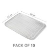 QUALKITS Disposable Grill Topper (10 Pack), 16x12 Rectangular Grill Mat,