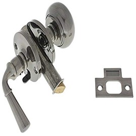 IDHBA idh by St. Simons 21250-15A Premium Quality Solid Brass Storm Screen Door Latch, Antique Nickel