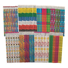 Religious Pencil Assortment (100 pack) Bulk Religious School Supplies