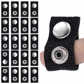 Sero Innovation Boat Cover Snap Extender - Black - Extension Size, 1" - Built in Finger Loops. Extend The Life of Your Boat top Canvas! 20 Pack