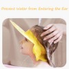 Gorro de ducha de bebé ajustable de silicona para champú,