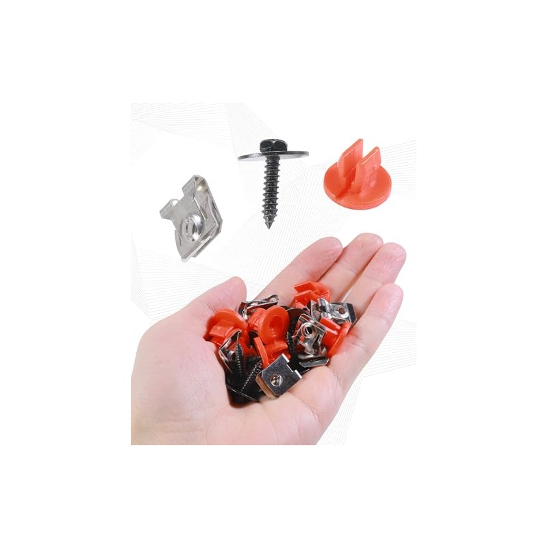 Juego de 30 clips para parachoques de coche, kit de