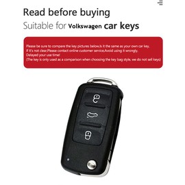 ontto Compatible with VW Flip Key Fob Cover with Keychain Soft TPU Key Shell for Jetta GTI Passat Golf Grey