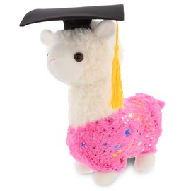 DolliBu Sparkle Llama Graduation Plush Toy - Super Soft Graduation Stuffed Animal Dress Up with Graduation Cap with Tassel - Reward Celebration Grad Gift - 11.5 Inches