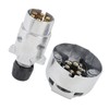 Trailer Plug Socket Kit Aluminum Alloy DC12V 7 Pin Plug