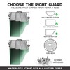 Waterlock 6" Gutter Guards Leaf Protection, Domestic Aluminum Gutter Covers