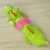 MIJOMA Plush Dog Toy Dragon - Squeaky and Crinkle Sounds