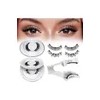 Set De Pestañas Postizas Magnéticas 2 Pares, Con Pinzas