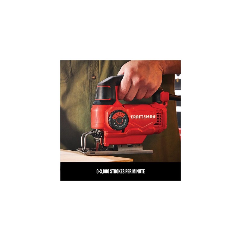 CRAFTSMAN Jig Saw, 4 Orbital Settings, Up to 3,000 SPM,