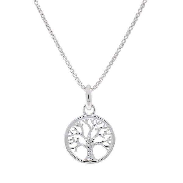 Thomas Sabo Women's Tree of Life Bead Silver Zirconia Necklace
