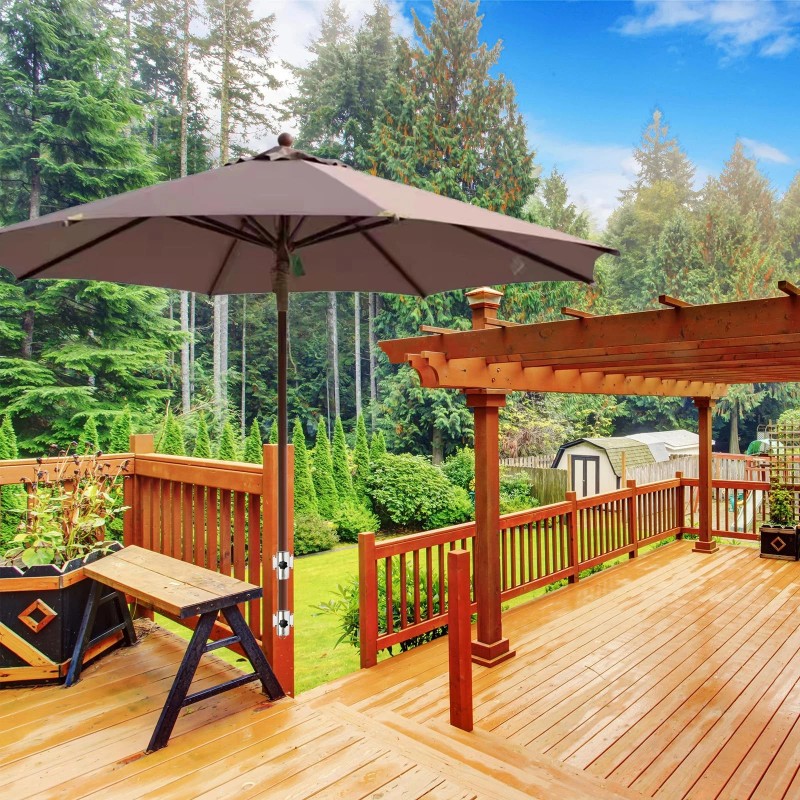 Su Ying Patio Umbrella Holder StandOutdoor Deck Mount 1.75 Diameter