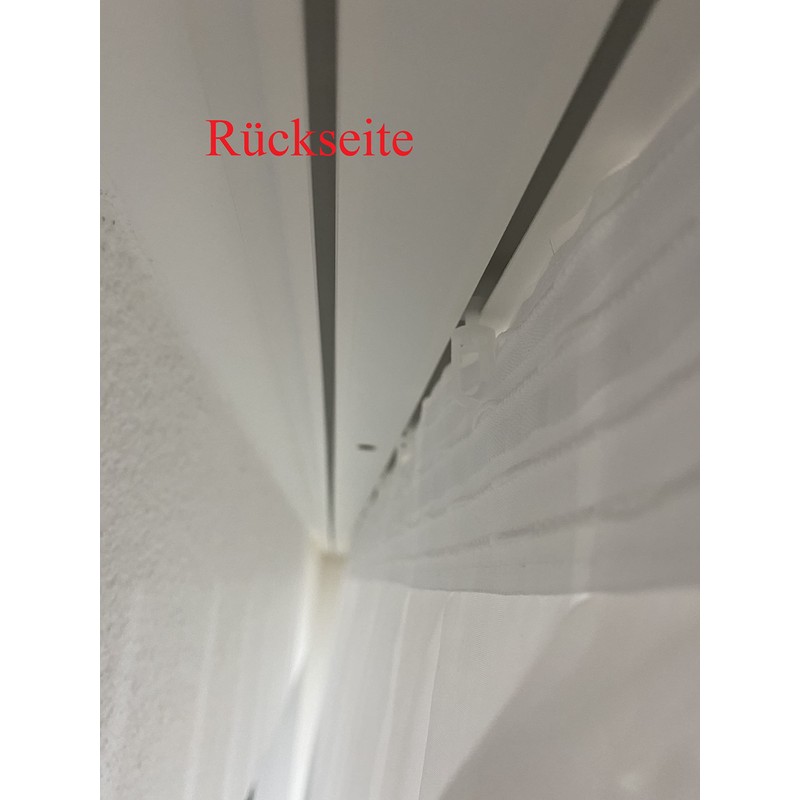 Gerster Ready-Made Curtain, White (Width 200 cm, Length 255 cm)