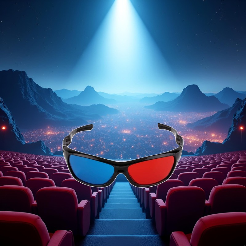 SquarezhenBo 1Pc Anaglyph Red Blue 3D Glasses for 3D Movie