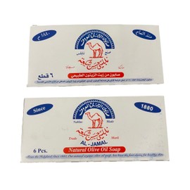 Al-Jamal ~ Palestinian Olive Oil Soap Bar West Bank Holy Land Organic Natural Traditional,Hair, Body.~ Nablus (Count 6)