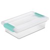 Sterilite 24-Pack Clip Box, Stackable Clear Plastic Bins with Latching