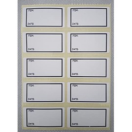 200 Freezer Labels. Sticky Labels for Bags, Jars, Boxes & Packs. 50 x 25mm.