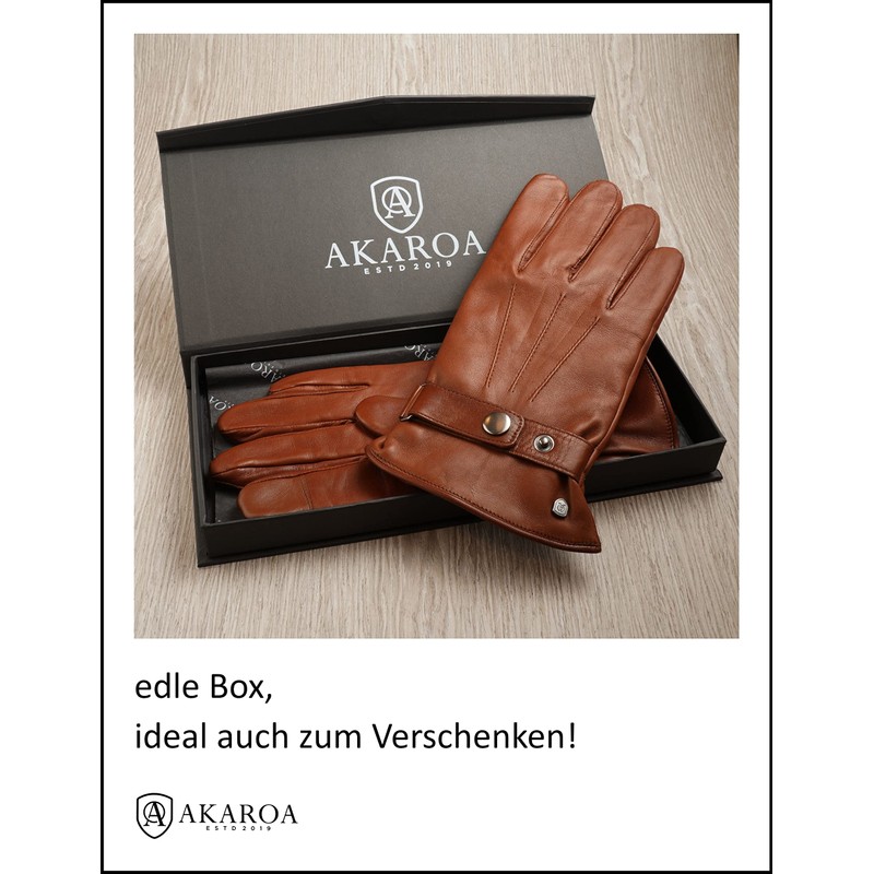 AKAROA ESTD 2019 Men’s RON Italian Sheepskin Leather Gloves with