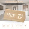 Digital Alarm Clock, LED Time Display, 3 Alarm Clock Settings,