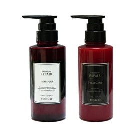 ESTHELIKE Premium Repair Shampoo & Treatment Set, Exclusive to Beauty Salons, Luxury Shampoo, High Quality Treatment, Moisturizes and Lusters Damaged Hair, Beauty Essence, Keratin, Hyaluronic Acid,