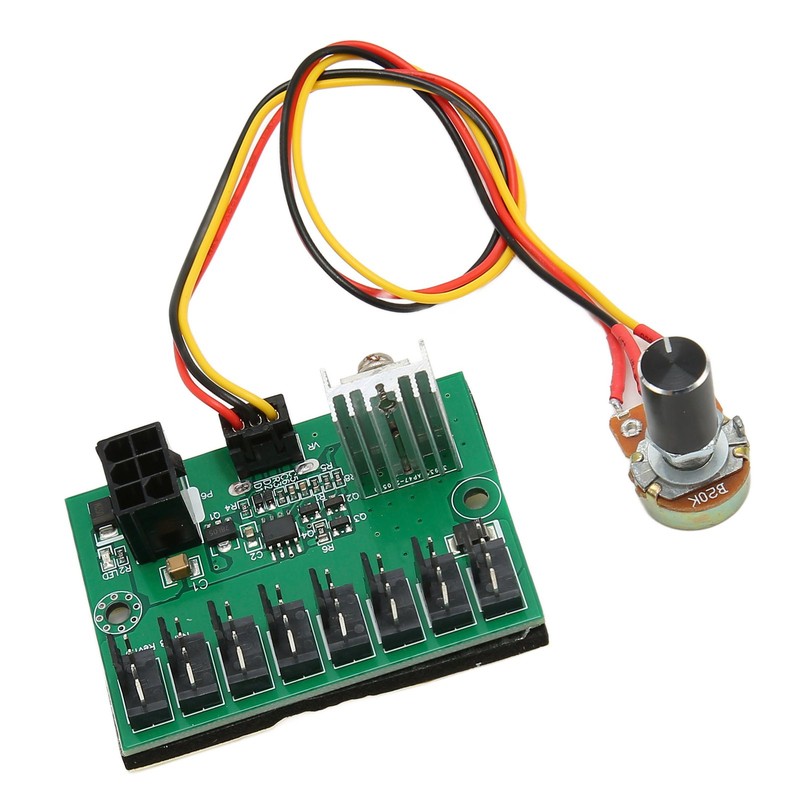 PWM Fan Hub DC 12V 8 Way PC Fan Speed