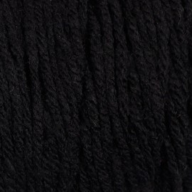 Acrylic Yarn Black – Red Heart Super Saver, Medium #4, 7oz/198g Skein, 364 Yards for Knitting & Crochet + Create Sticker