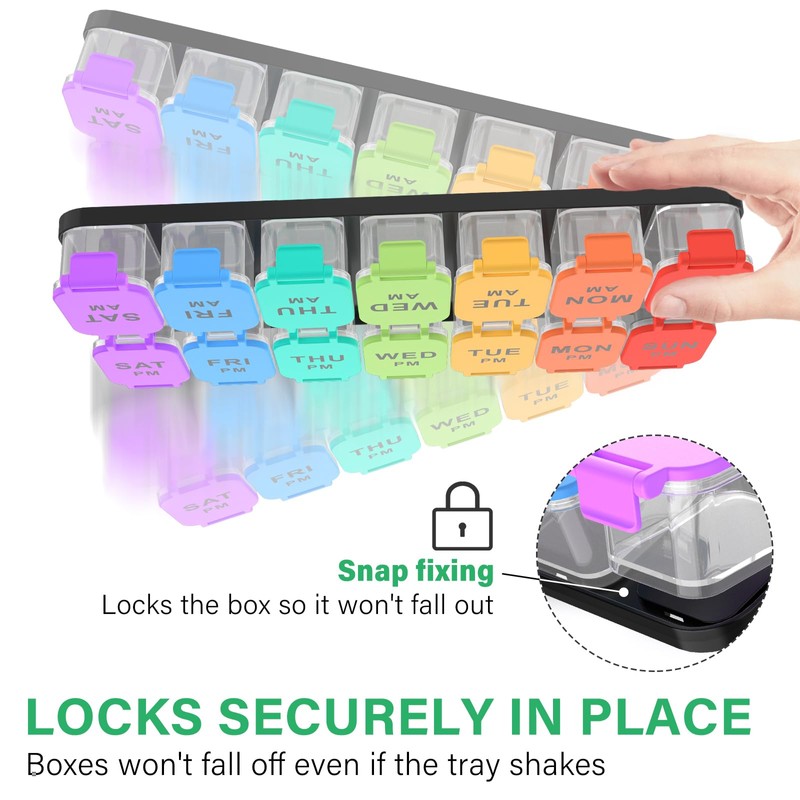 Extra Large Weekly Pill Organizer - 7 Day AM/PM Pill
