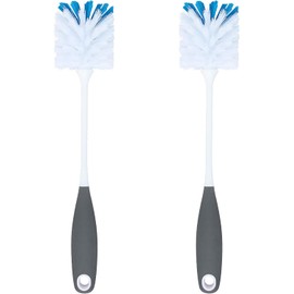 PHYEX 2-Pack Long Handle Bottle Cleaning Brushes – Ideal for Glassware, Wine Decanters, Hydro Flasks, Tumblers, Sinks & Food Jars