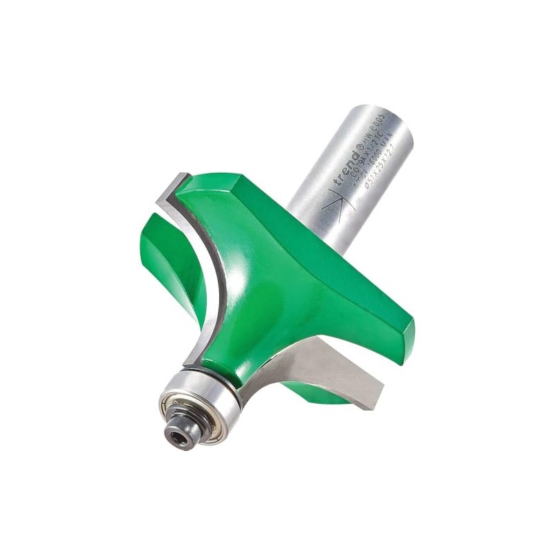 Trend CraftPro Bearing Guided Round Over Router Cutter, 1/2 Inch