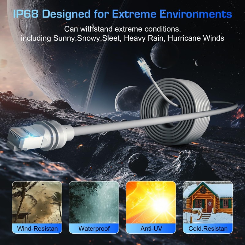 3BAO Starlink Gen 3 Cable 33ft/10m for Starlink Standard Generation