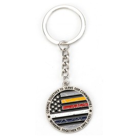 MUCOOS USA Flag Keychain Patriotic Keychains Independence Day Key Charms Flag Day Accessories American Souvenirs and Gifts