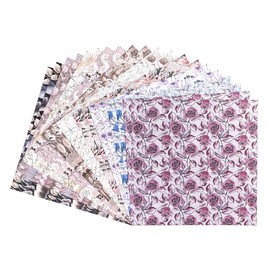 Ideen mit Herz Duo Design Papers Pad with 20 Sheets of Craft Paper 25 x 25 cm 250 g/m² Printed on Both Sides Design Paper Motif Paper Ideal for Scrapbooking and Crafts Condolence 03