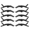 Black Hair Clips 10 pcs, Alligator Hair Clips for Styling