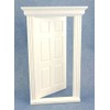 Melody Jane Dollhouse Plastic White 6 Panel Georgian Door 1:12