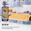 Farberware Build Snacklebox Serving Tray with Locking Bamboo Cutting Board