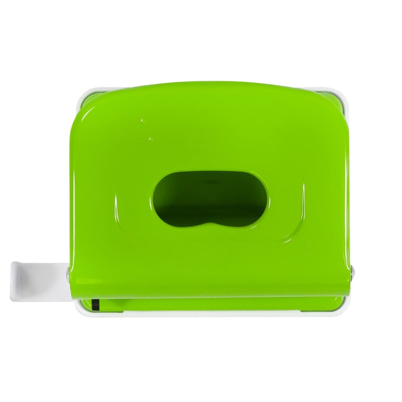 Idena 11533 Metal Hole Punch, Stop Rail with Format Display,